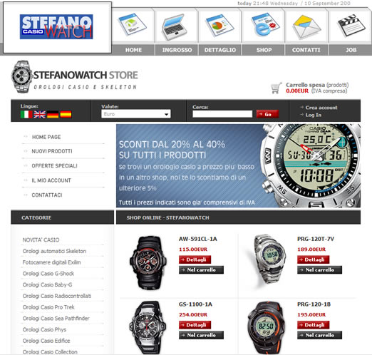 orologi casio - stefanowatch.com - sito web per la vendita orologi casio