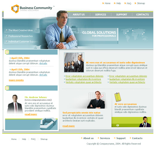 template siti web standard business - MM3 Communication
